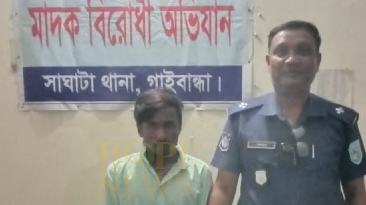 সাঘাটায় ৫৫ পিচ ইয়াবাসহ মাদক ব্যবসায়ী ফকির গ্রেফতার 