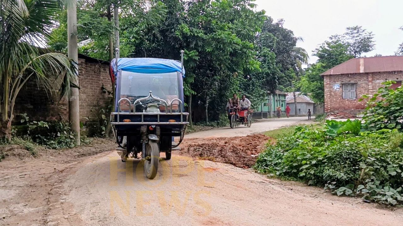 পলাশবাড়ীতে সামাজিক যোগাযোগমাধ্যমে সংবাদ প্রকাশের পর কাশিয়াবাড়ী সড়কের সংস্কারকাজ শুরু